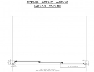 Шторка для ванны Ravak AVDP3-180 GRAPE 40VY0102ZG