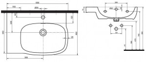 Умывальник Kolo Style L21766000Умывальник Kolo Style L21766000