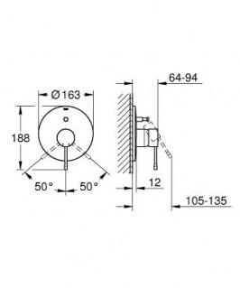 Смеситель Grohe Essence 19285001 схема