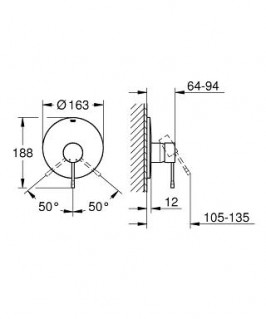 Смеситель Grohe Essence 19286001 схема