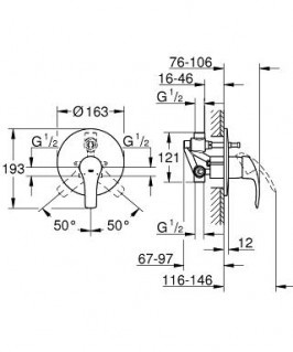 Смеситель Grohe Eurosmart 33305002 схема