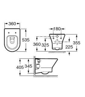 Чаша унитаза подвесная Roca Nexo A346640000 SoftClose