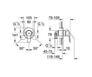 Смеситель Grohe Bau Loop 29042000