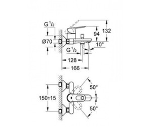 Смеситель Grohe Bau Loop 32815000