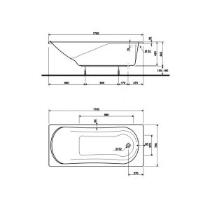 Ванна Kolo Comfort 170x75 XWP3070000