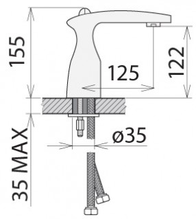 Смеситель Welle ''Zelda'' для раковины SB16187DC