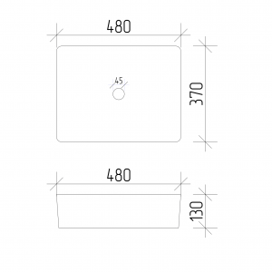 Умывальник VBI FORLI WHITE накладной VBI-011100 фото