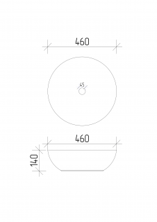 Умывальник VBI BERGAMO WHITE накладной VBI-012500 фото