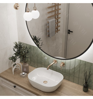 Умывальник VBI BERGAMO WHITE накладной VBI-012500 фото