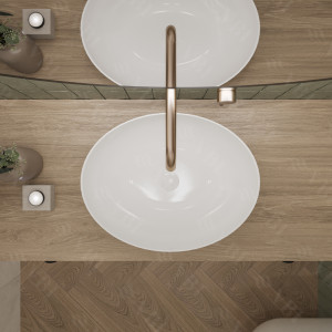 Умывальник VBI LIVORNO WHITE накладной VBI-012600 фото