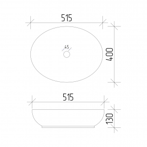 Умывальник VBI LIVORNO WHITE накладной VBI-012600 фото