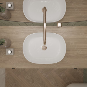 Умывальник VBI MODENA S WHITE накладной VBI-012001 фото