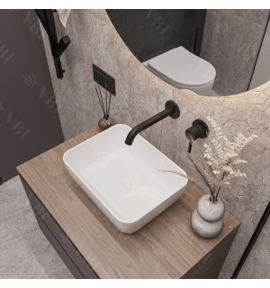 Умывальник VBI PALERMO S WHITE накладной VBI-012301 фото