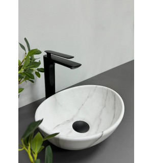 Умывальник VBI PARMA S MARBLE NATURE GLOSSY накладной VBI-011002 фото