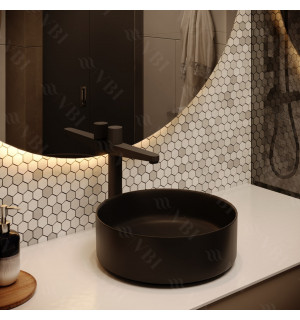 Умывальник VBI PRATO BLACK MATT накладной VBI-011401 фото