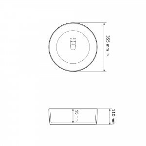 Умывальник VBI PRATO WHITE накладной VBI-011400 фото