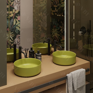 Умывальник VBI PRATO OLIVE MATT накладной VBI-011402 фото