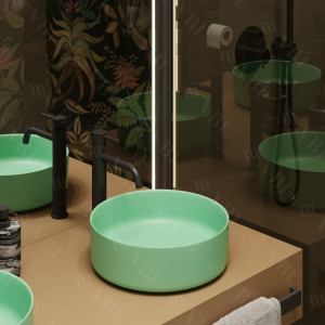 Умывальник VBI PRATO BLACK MATT накладной VBI-011401 фото