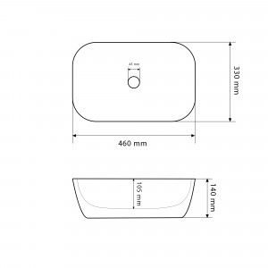 Умывальник VBI PRATO OLIVE MATT накладной VBI-011402 фото