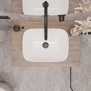 Умывальник VBI RAVENNA WHITE накладной VBI-011200 фото