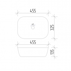 Умывальник VBI LIVORNO WHITE накладной VBI-012600 фото