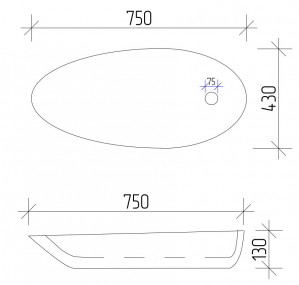 Умывальник VBI PALERMO WHITE накладной VBI-012300 фото