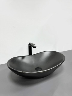 Умывальник VBI TURIN BLACK MATT накладной VBI-011502 фото