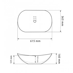 Умывальник VBI TURIN GRANIT MATT накладной VBI-011503 фото