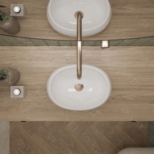 Умывальник VBI UDINE CARRARA GLOSSY накладной VBI-012101 фото