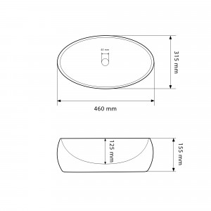 Умывальник VBI VERONA 50 GRANIT MATT накладной VBI-011304 фото