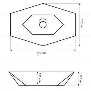 Умывальник VBI VENEZIA S WHITE накладной VBI-012401 фото