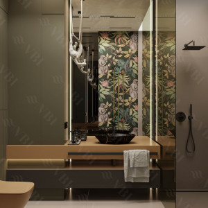 Умывальник VBI VENEZIA S MARBLE BLACK MATT накладной VBI-012403 фото