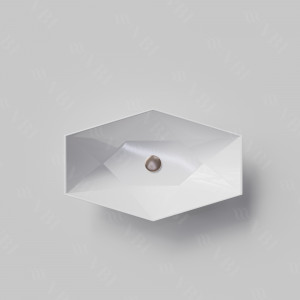 Умывальник VBI VENEZIA S MARBLE BLACK MATT накладной VBI-012403 фото