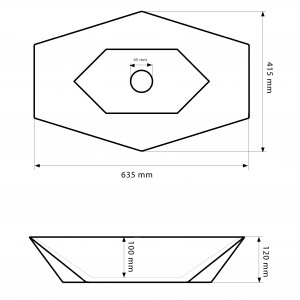Умывальник VBI TURIN WHITE накладной VBI-011500 фото
