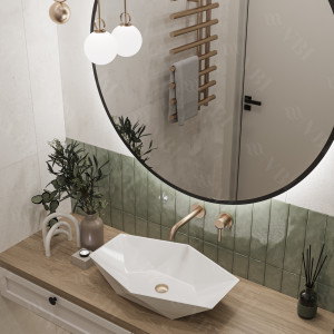 Умывальник VBI VENEZIA WHITE накладной VBI-012400 фото