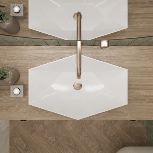 Умывальник VBI VENEZIA WHITE накладной VBI-012400 фото