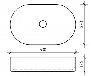 Умывальник VBI VENETO WHITE накладной VBI-012800 фото