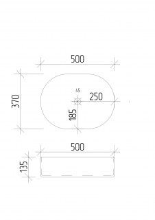 Умывальник VBI TRIEST WHITE накладной VBI-012700 фото