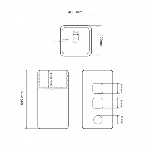 Умывальник VBI BOLONIA WHITE напольный VBI-019000 фото