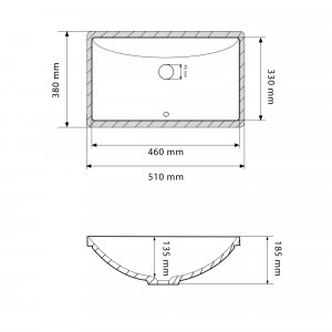 Умывальник VBI PARMA LIGHT STONE MATT накладной VBI-011006 фото