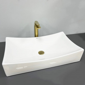 Умывальник VBI PRATO MARBLE NATURE GLOSSY накладной VBI-011404 фото