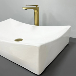 Умывальник VBI PRATO MARBLE NATURE GLOSSY накладной VBI-011404 фото