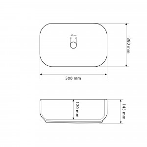 Умывальник VBI PALERMO LAVA накладной VBI-012302 фото