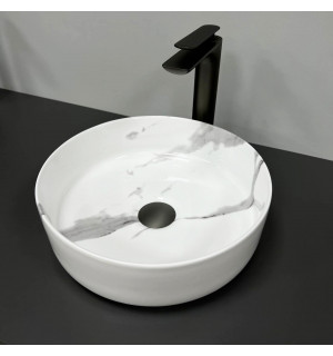 Умывальник VBI PRATO MARBLE NATURE GLOSSY накладной VBI-011404 фото