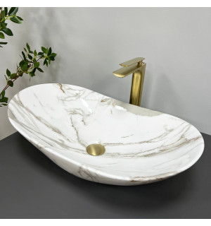 Умывальник VBI TURIN LAVA GLOSSY накладной VBI-011506 фото