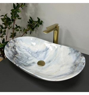 Умывальник VBI TURIN GRANIT GLOSSY накладной VBI-011507 фото