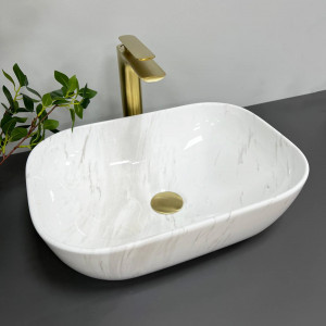Умывальник VBI RAVENNA MARBLE NATURE GLOSSY накладной VBI-011208 фото