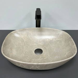 Умывальник VBI OLBIA BEIGE STONE MATT накладной VBI-014301 фото