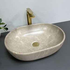 Умывальник VBI RAVENNA MARBLE NATURE GLOSSY накладной VBI-011208 фото