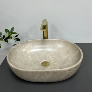 Умывальник VBI RAVENNA MARBLE NATURE GLOSSY накладной VBI-011208 фото